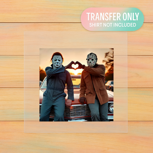 Heart Hands Horror Besties | Adult DTF Transfer | Ready to Press