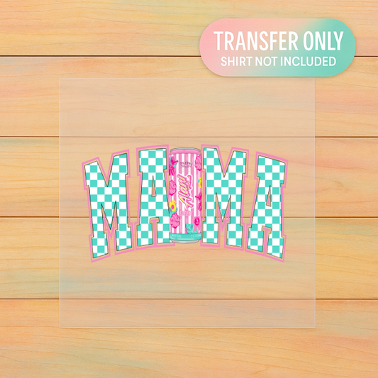Color Pop Checkered Mama | Adult DTF Transfer | Ready to Press