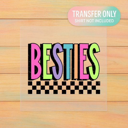 Besties DTF Transfer – Youth Size – Full Color Heat Transfer