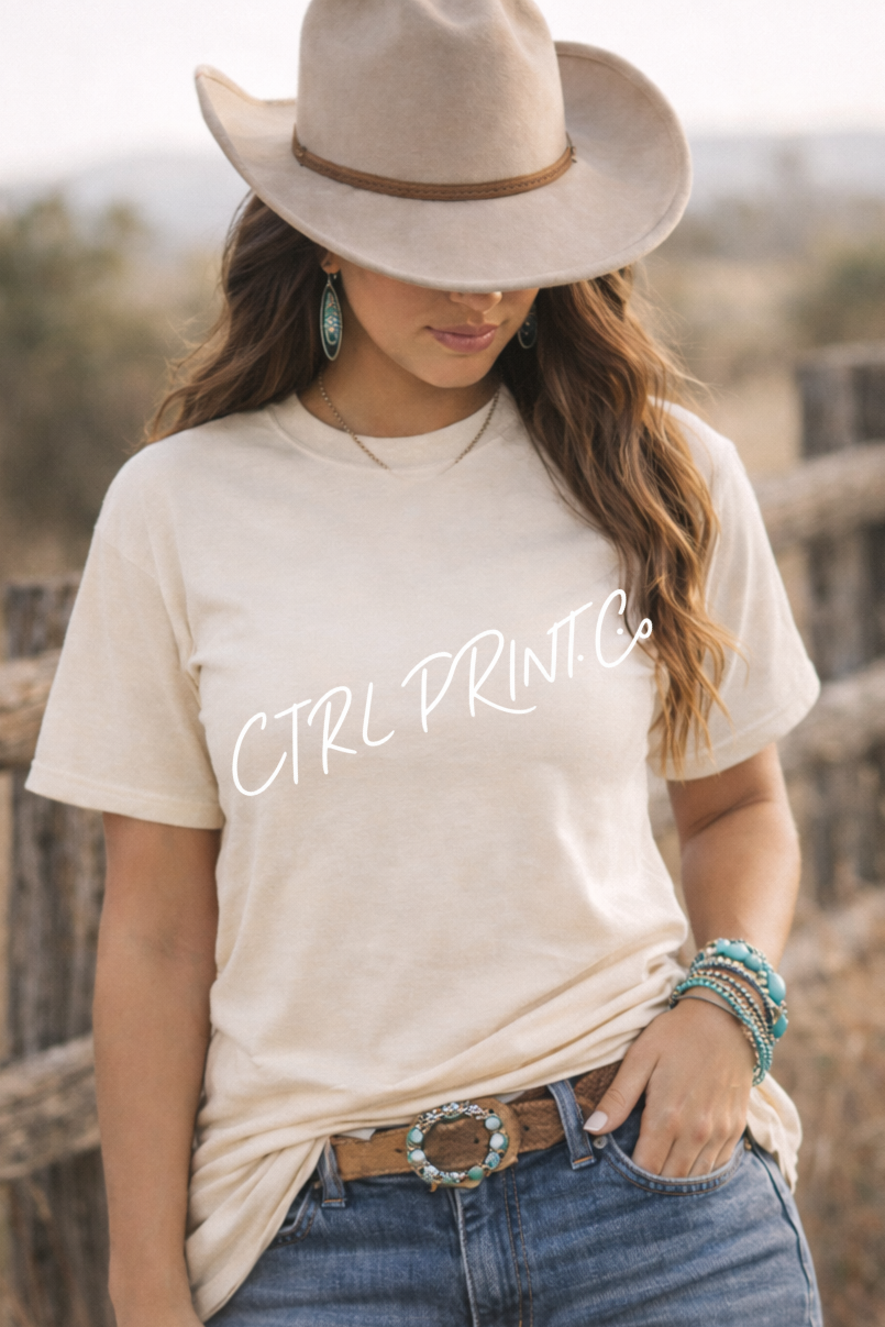 Desert Rose | Western Woman Shirt Mockup | PNG | DTF Ready