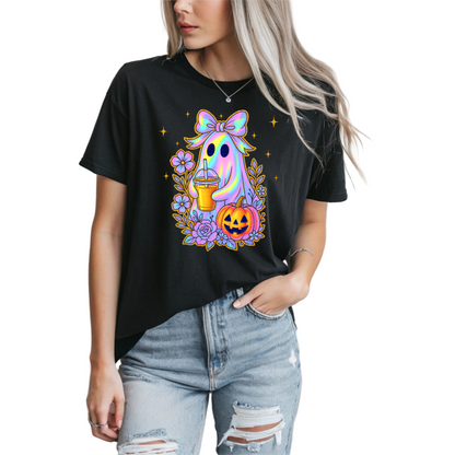 Iridescent Boo & Brew | Adult DTF Transfer | Ready to Press
