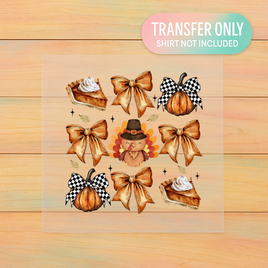 Cutie Pie & Bows Fall Print | DTF