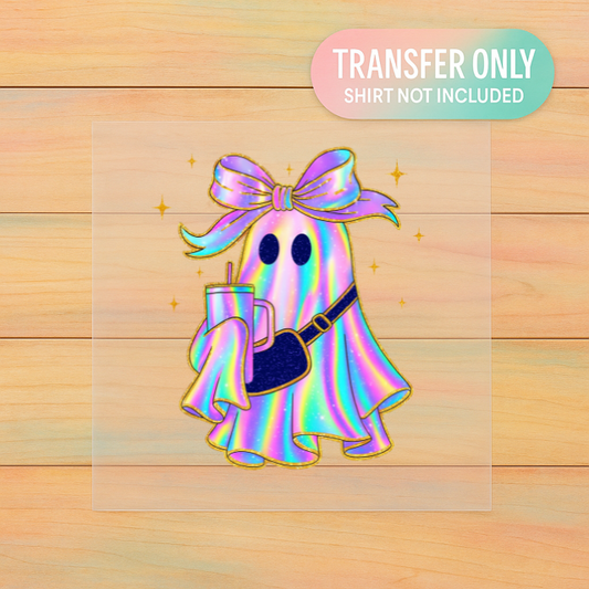 Iridescent Boojée Ghost | Adult DTF Transfer | Ready to Press