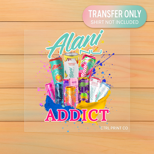 Energy Addict| DTF Transfer | Ready to Press