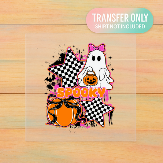 Funky Checkered Spooky | Youth DTF Transfer | Ready to Press