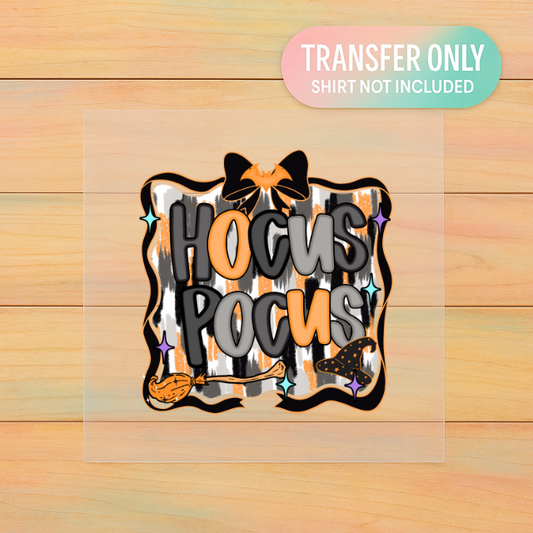 Hocus Pocus DTF Transfer – Adult Size Halloween Witch Design | Ready to Press Heat Transfer