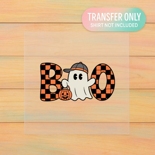Halloween Boo Boys Checkered | Youth DTF Transfer | Ready to Press