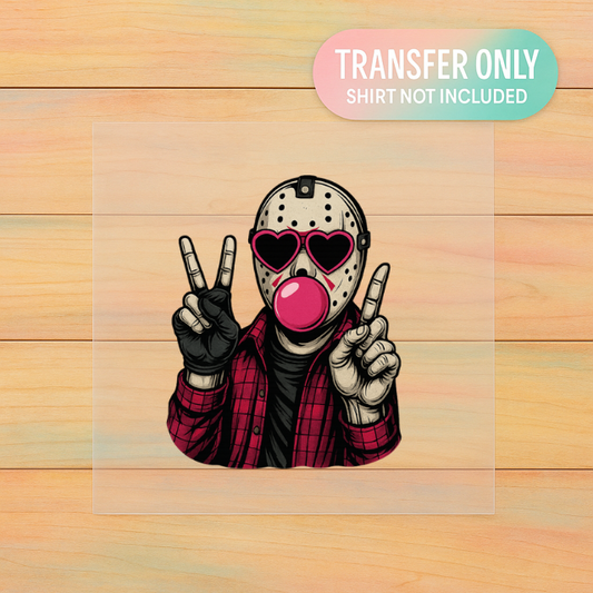 Peace & Slay Horror Bubblegum | Adult DTF Transfer | Ready to Press