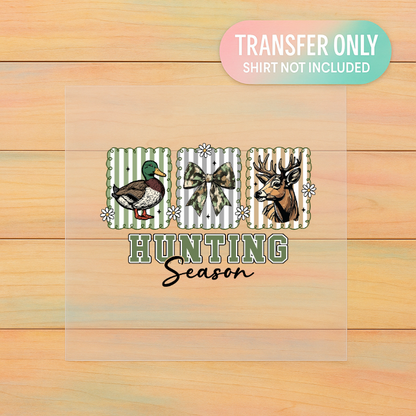 Preppy Hunting Season DTF Transfer – Adult Size Graphic | Girlfriend / Wifey Hunting Shirt Design