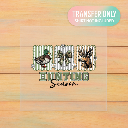 Preppy Hunting Season DTF Transfer – Adult Size Graphic | Girlfriend / Wifey Hunting Shirt Design
