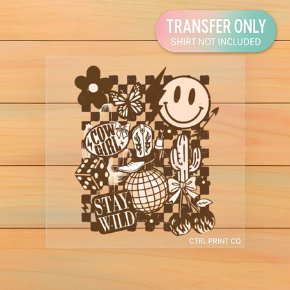 Stay Wild Cowgirl Collage | Western DTF Transfer | Ready to Press