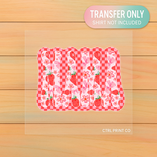 Strawberry Mama | DTF Transfer | Ready to Press