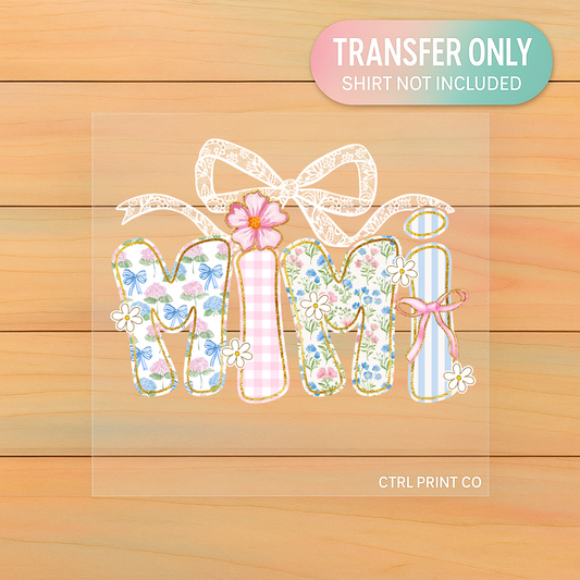 Girly Mimi Bow | DTF Transfer | Ready to Press