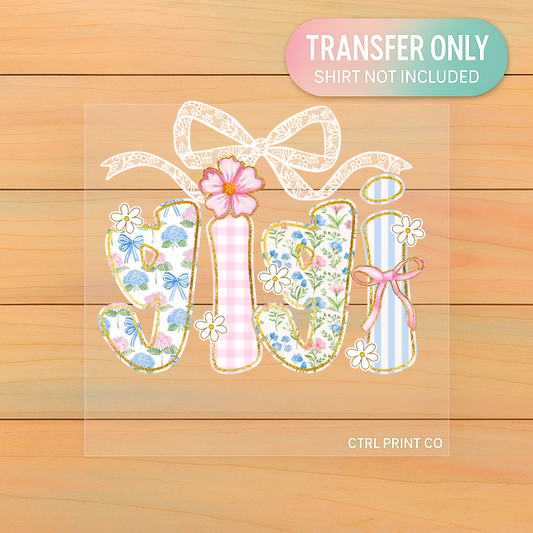 Girly Gigi Bow | DTF Transfer | Ready to Press