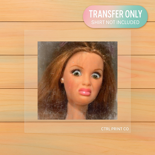 Unhinged Doll Stare | Adult DTF Transfer | Ready to Press