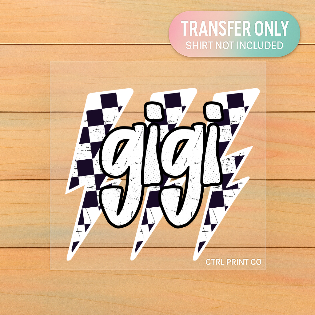 Gigi Lightning | Adult DTF Transfer | Ready to Press