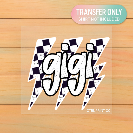 Gigi Lightning | Adult DTF Transfer | Ready to Press