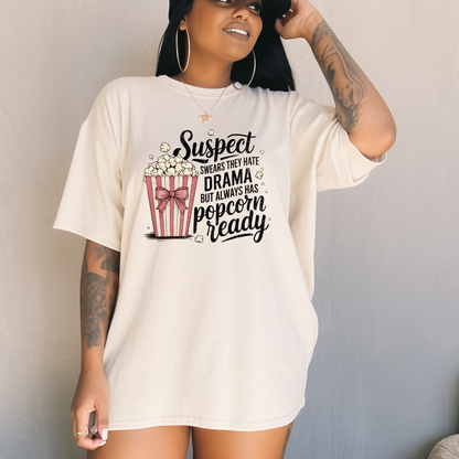 Popcorn Ready Drama | Adult DTF Transfer | Ready to Press