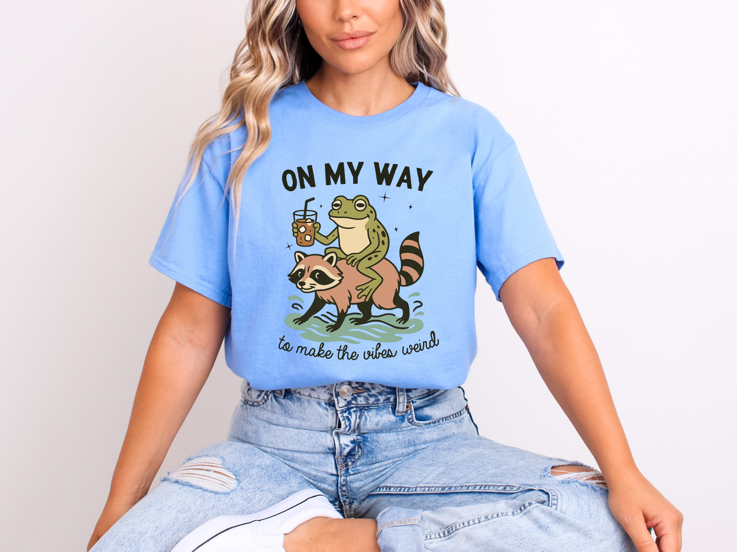 On My Way to Make the Vibes Weird | Adult DTF Transfer | Ready to Press