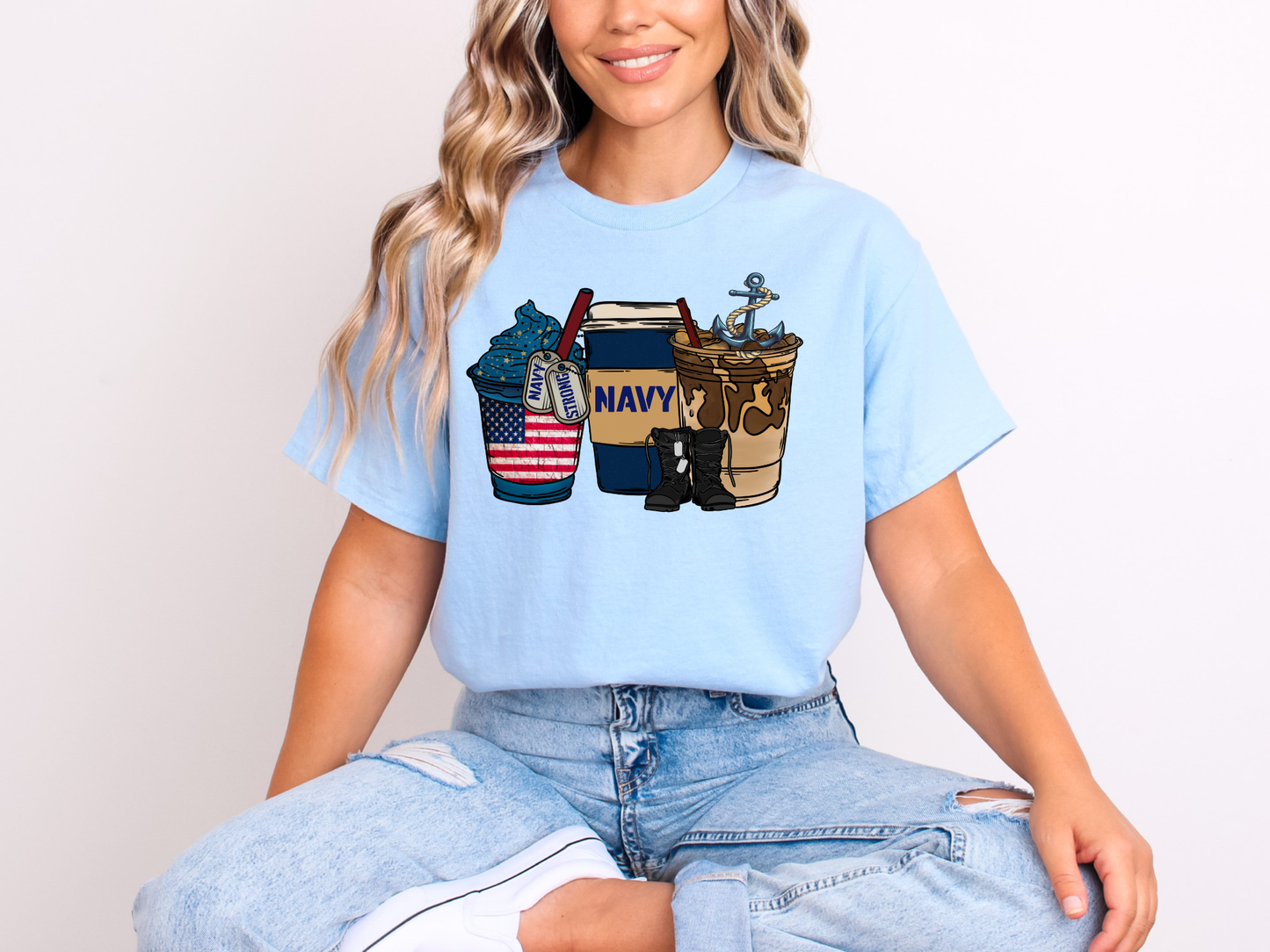 Proud Navy | Adult DTF Transfer | Ready to Press