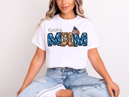 Navy Mom | Adult DTF Transfer | Ready to Press