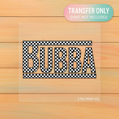 Classic Bubba Checkered | Youth DTF Transfer | Ready to Press