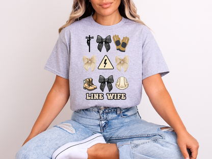 Line Wife Coquette Graphic | Adult DTF Transfer | Ready to Press