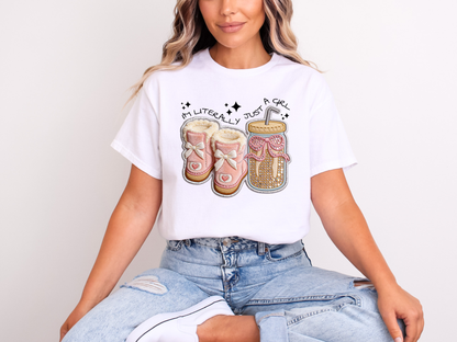 Just a Cozy Girl Vibes | Adult DTF Transfer | Ready to Press