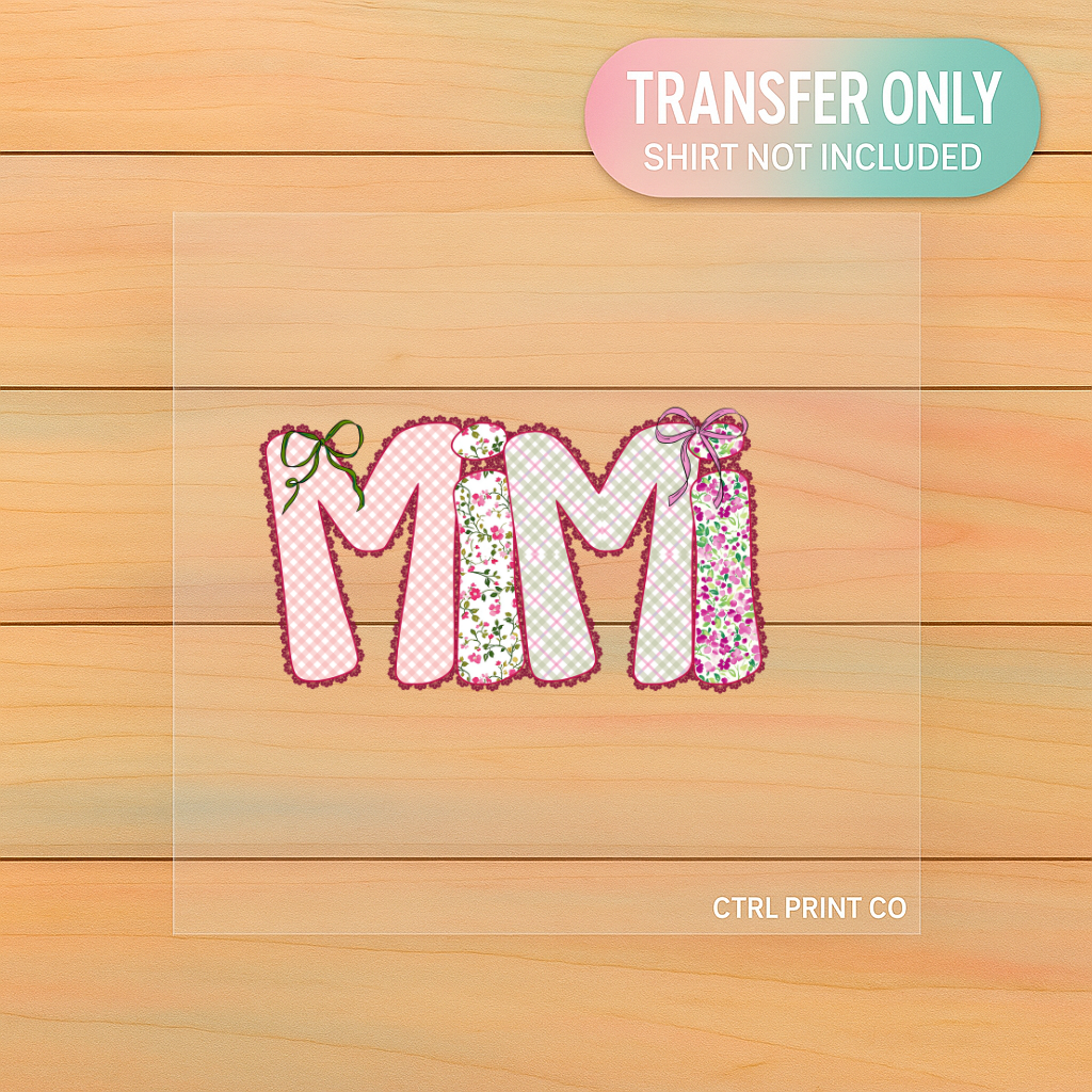 Floral Patchwork Mimi | Adult DTF Transfer | Ready to Press