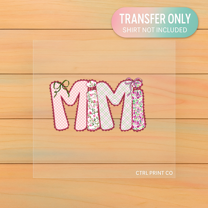 Floral Patchwork Mimi | Adult DTF Transfer | Ready to Press