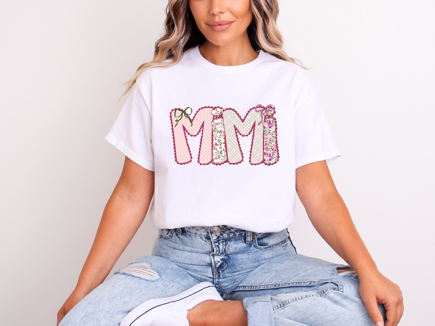 Floral Patchwork Mimi | Adult DTF Transfer | Ready to Press
