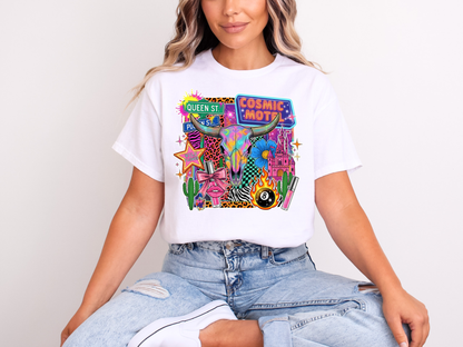 Neon Cowgirl Collage | Adult DTF Transfer | Ready to Press