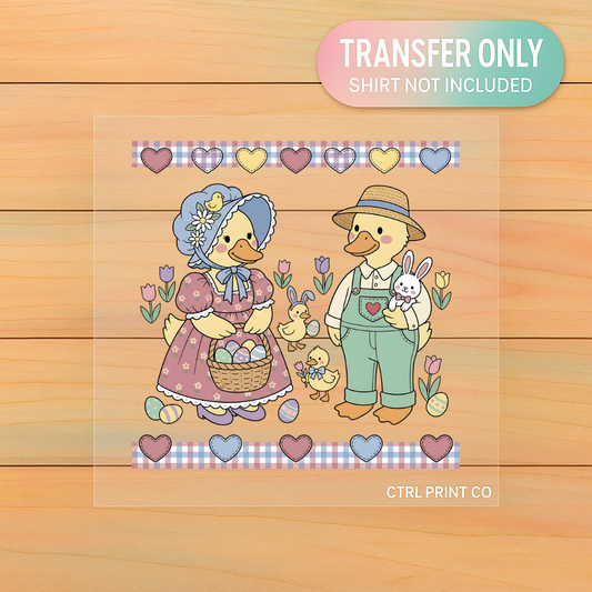 Vintage Easter Ducks | Adult DTF Transfer | Ready to Press