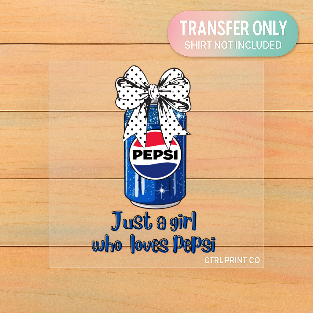 Coquette Soda Girl Bow | Adult DTF Transfer | Ready to Press
