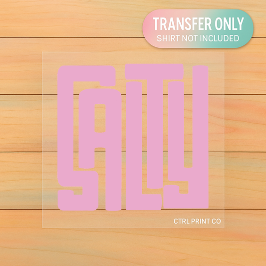 Salty Bold Block | Adult DTF Transfer | Ready to Press