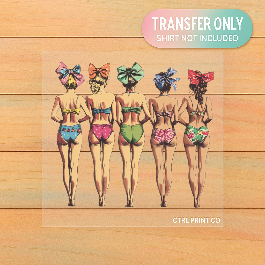 Beach Babe Bow Squad | Adult DTF Transfer | Ready to Press