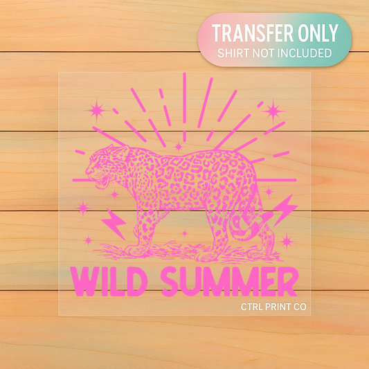 Wild Summer Leopard | Adult DTF Transfer | Ready to Press