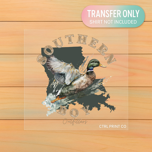 Southern Boy Duck Outfitters | Youth DTF Transfer | Ready to Press | 6.5–7.5 inch