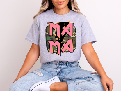 Lightning Mama Camo | Adult DTF Transfer | Ready to Press