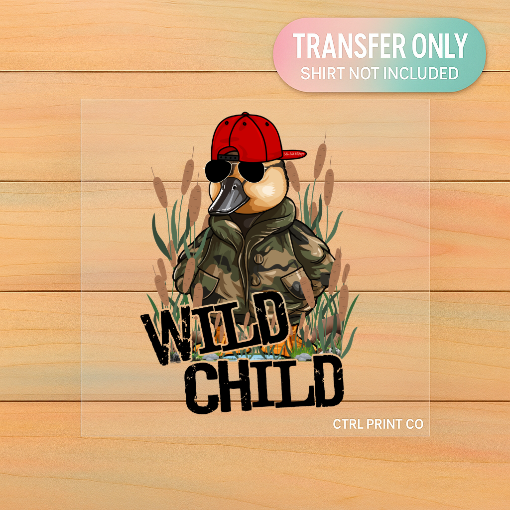 Wild Child Duck Hunting | Youth DTF Transfer | Ready to Press | 6.5–7.5 inch