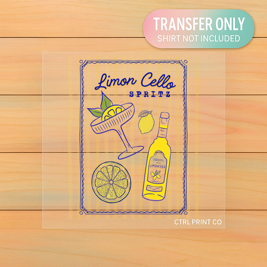 Limoncello Spritz Vibes | Adult DTF Transfer | Ready to Press