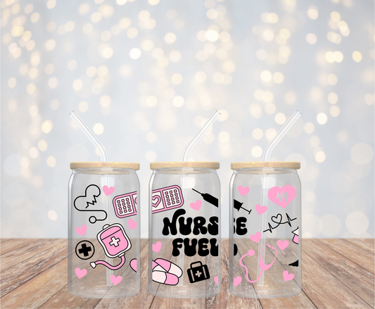 Pink Shift Energy | UV DTF Cup Wrap | 16 oz | Ready to Apply