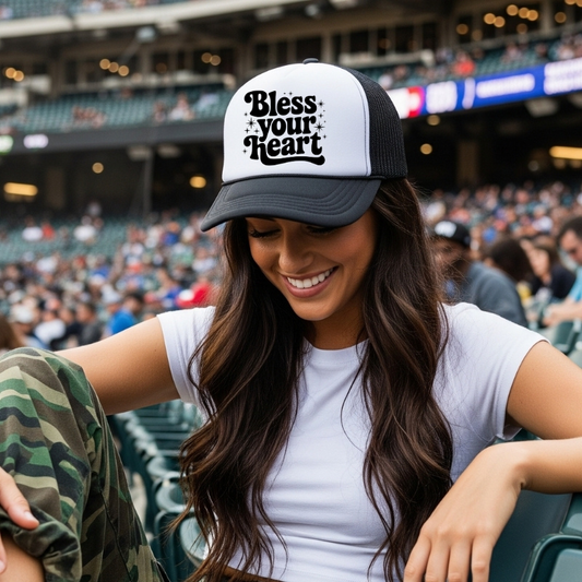 Bless Your Heart | DTF Hat Transfer | Ready to Press