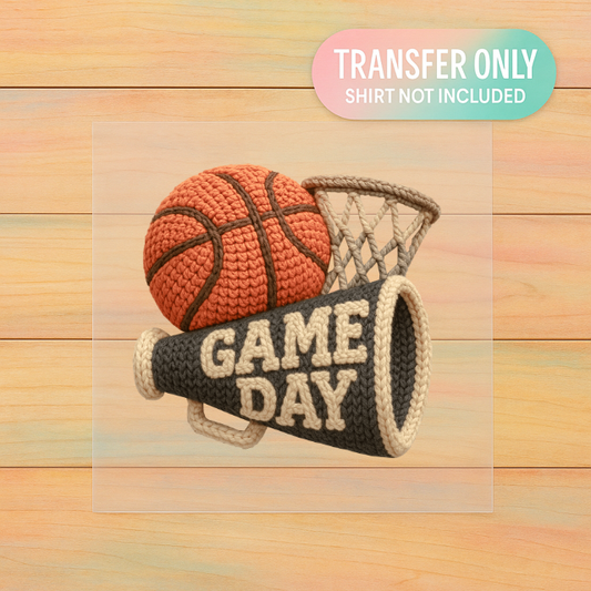 Faux Knit Hoops Vibes | Adult DTF Transfer | Ready to Press