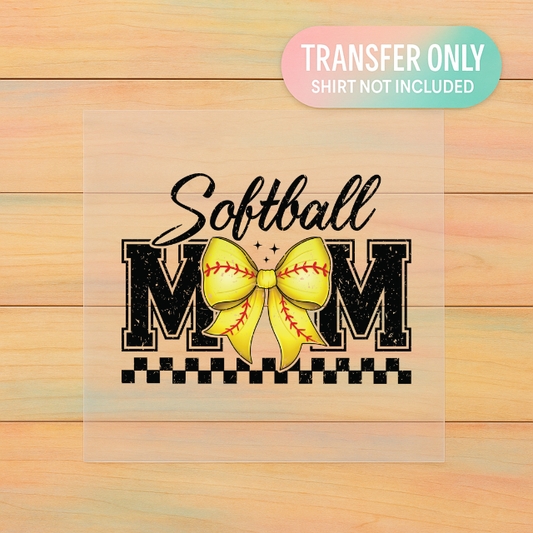 Softball Mom | Adult DTF Transfer | Ready to Press