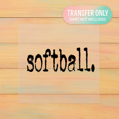Softball Mom | Adult DTF Transfer | Ready to Press