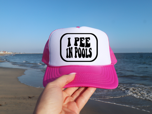 I Pee in Pools | DTF Hat Transfer | Ready to Press