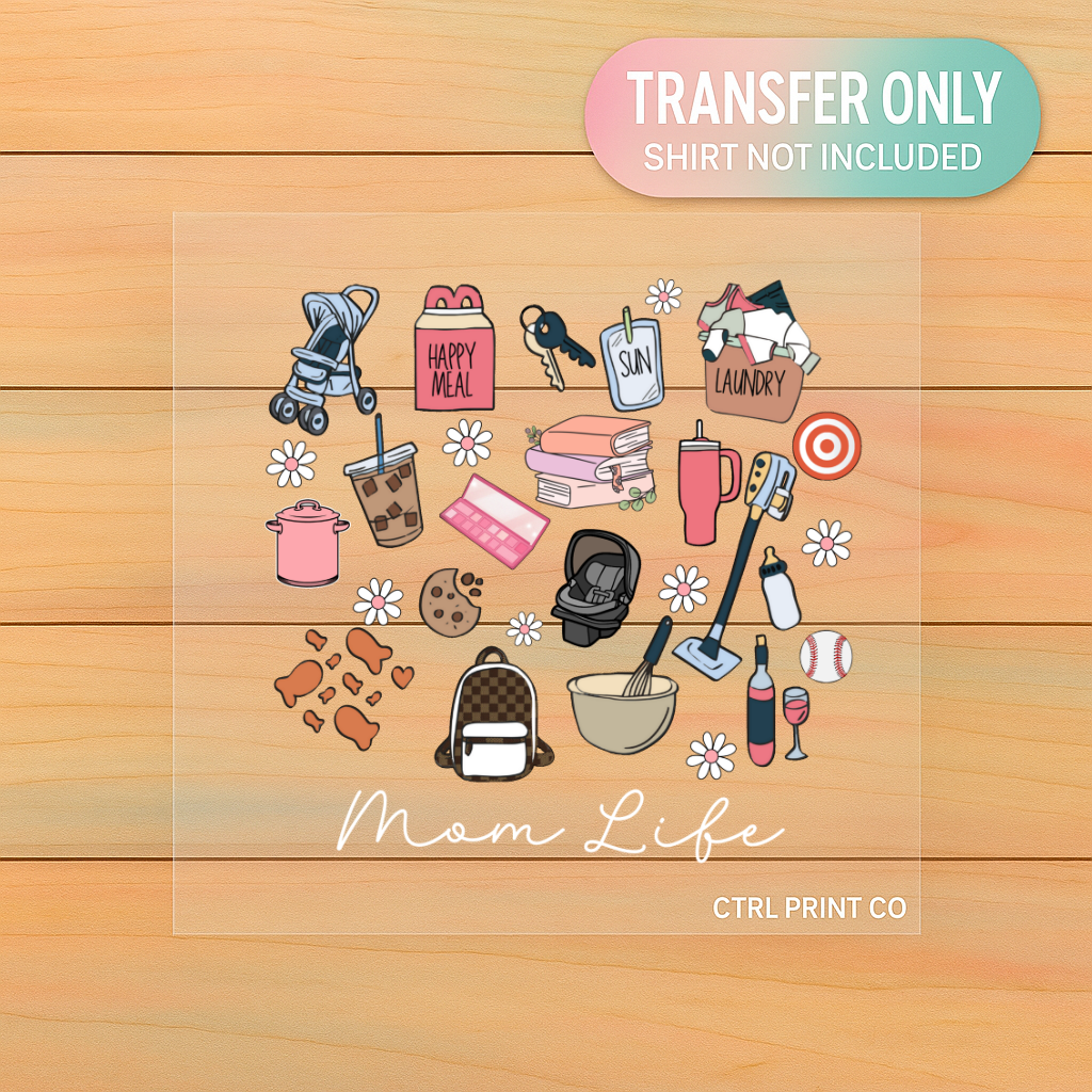 Mom Life Chaos Era | Adult DTF Transfer | Ready to Press