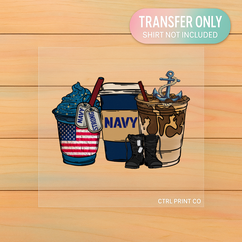 Proud Navy | Adult DTF Transfer | Ready to Press