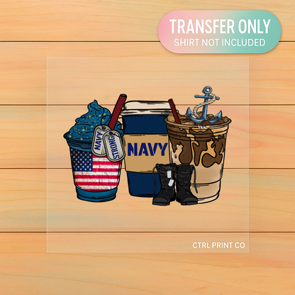 Proud Navy | Adult DTF Transfer | Ready to Press